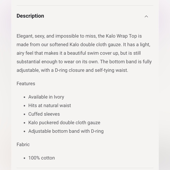 The Normal Brand Kalo Wrap Top in Ivory - Picture 15 of 15